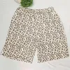 Shorts Femmes Coton Léopard Femmes Vintage Joggers Casual Taille Haute Été Tendre Streetwear Mujer Harajuku Vêtements Mode Quotidien