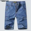 Męskie dżinsy Summer Nowa marka dżinsy dżinsowe spodenki bawełniane krótkie krótkie krótkie