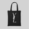 Klasyczne czarne białe płótno torba damska męskie minimalistyczne listu Projektanci zakupów Projektanci torebki retro torebka o wysokiej pojemności zwykłe torby do pracy