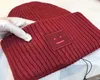 Vrouwen mannen Lachend gezicht Beanie Skull Caps gebreide winter warm paar liefhebbers hoeden tij straat hiphop wollen cap voor Adult2881031