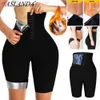 Pantalones deportivos de Sauna para mujer, pantalones cortos térmicos de cintura alta, moldeador corporal, entrenador de cintura, Capris, faja para perder peso