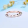 Bröllopsringar Kuololit Bubble Ring 14k 10K 585 Rose Gold for Women Marquise Ring Matching Band Engagement för festhalvstorlek Fina 231208