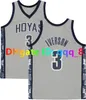 Allen Iverson Patrick Ewing Georgetown Hoyas College Basketball Jerseys Blue Grey Size S-xxl