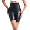 High Waisted Women Comfortably Fold Leather Pants Coach Waist Hook Underwear Stockings