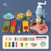 Accessoires de maison de poupée 18 19 24 pièces enfants bricolage couleur argile fabricant de nouilles Machine outils de pâte à modeler ensemble jouer pâte Art Dumpling Simulation cuisine jouets 231207