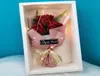 Simulation savon Bouquet boîte Rose fleur avec lumière LED décoration de mariage Souvenir saint valentin cadeau pour petite amie 1094862