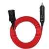 1.8-meter cigarette lighter extension cable, American standard plug elbow 8-shaped tail plug power wire
