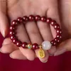 Charm Bracelets 1pc Lucky Wealth Red String Bead Bracelet Bangle Handmade Adjustable Attract Money For Women Men