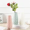 Vases Vase incassable Fleur de style nordique moderne avec texture unique bord lisse élégant conteneur de décoration de bureau