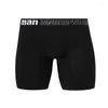 Onderbroeken 4 stuks Mannen Ondergoed Boxer Man Pack Sexy Slipje Bamboevezel Boxers Knickers Lange Onderbroek Open Kruis Mid Lengte slips