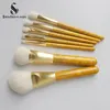 Makeup Brushes Shoushoulang Professional Handmade Make Up Brush Kit Saikoho Goat Hair Face Eye Brush Golden Phoebe Handle Makeup Brushes Set 231202