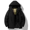 Giubbotti da uomo Outdoor Casual Piumini Parka Cappotto Oversize 4XL 5XL Spessore Mantieni caldo Inverno Nero imbottito Giacca impermeabile in grafene 231208