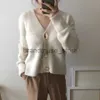 Women's Knits Tees Mohair Sweater Women Cardigans 2019 Winter V-neck Soft Knitted Tops Outwear solid White Brown Casual Woman Knitwear Sweaters J231208