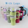 US STOCK 40oz Mug Tumbler With Handle Insulated Tumblers Lids Straw 40 oz Stainless Steel Coffee Termos Cup ready to ship Vacuum Insulated Water Bottles