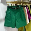 Calças femininas lavadas algodão perna larga shorts para mulheres na Coreia do Sul verão casual fino cintura alta magro trabalho
