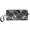 Bolsa cosmética para controle de videogame, console de jogos de maquiagem, presente para meninos, bolsa de higiene pessoal da moda, bolsa de viagem, armazenamento