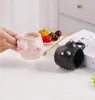 セラミックマグカップINSシンプルで素敵なパーソナライズされたコーヒーカップセラミックバスト型マグドリンクウェアLT696