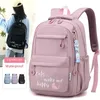 Mochilas Fengdong Kawaii Mochila Escolar para Meninas Bonitos Sacos de Escola À Prova D 'Água Bookbag Adolescentes Estudante Universitário Grande Viagem Ombro Bag 231207