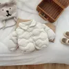 Donsjas Kinderen Winterparka Jas Baby Jongens Meisjes Fleece Dikker Warme Jassen Kinderen Jongen Meisje Effen Eenvoudige Katoenen Jas Babykleding 231207