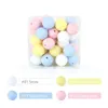 Teethers Toys 20pcs 12mm Silicone Round Beads Food Grade DIY Pacifier Chain Bracelet BPA Free Baby Teething Teether Necklace Accessory Bead 231207