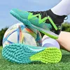 Dress Shoes Men's Football Boots Professional Field Soccer FG TF High Quality Grass Training Cleats Ultralight Anti slip Footwear 231208