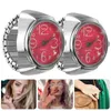 Armbandsur Valentine White Finger Ring Watch: Elastic Round Watch Relationship Friendship Par Souvenir Gift