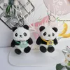 Güzel Peluş Panda Anahtarları Hayvanlar Kolye Öğrenci Çift Askılı Dekorasyon Peluş Oyuncak Anahtar Zinciri Toptan