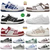 Hochwertige neue Männer Frauen Skel Top Low Bone Skeleton Amiress Schuhe Triple Black White Pink Green Red Blue Bred Dhgate Brand Outdoor Casual Trainer Designer Sneakers