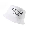 100%면 맥주 오클록 인쇄 어부 모자 멋진 여름 재미있는 남자 여자 버킷 모자 야외 파나마 낚시 cap232g