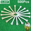 Camisetas de golfe 500 peças, camisetas de madeira para substituição, faixa de condução, acessórios para clube, suporte para bola de golfe 231207