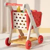 Tools Workshop Shopping Cart Toy Baby Small Trolley Children Play House Fruit Cut Music Kitchen Supermarket Män och flickor 231207