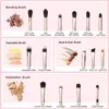 Makeup Brushes Jessup Eye Brushes Set 15pcs Makeup brush Natural Synthetic Eyeshadow Brush Eyeliner Blending Eyebrow Concealer T284 231202