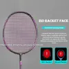 Badminton String Professional 100 Full Carbon Fiber Rackets Strings Ultra Light 6U 73G G5 Racquet With Bags Speed ​​Sports Adult 231208