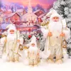 Christmas Toy Supplies 60/45/30cm Creative Big Santa Claus Merry Christmas Decorations for Home Children's Year Toy Gift Navidad Natal year 231208