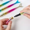 Moda por atacado kawaii colorido sereia caneta estudante escrevie presente novidade sereia esferontal caneta papelaria escolar material