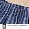 Cuecas masculinas cuecas soltas algodão boxers calcinha casa shorts hombres briefs casual boxer sono listrado calças de impressão