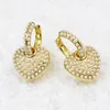 Stud Earrings 5 Pairs Elegant Heart Shape Beads EarringsTiny Lovely Classic Style Ear Jewelry Women Party Gift 30849