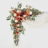 Decoratieve Bloemen Kransen Hemelsblauwe Kunstbloemen Wijnstok Bruiloft Boog Decoratie Thuis Bloemen Muur Decor Nep Bloem Ceremonie Welkom Teken Achtergrond Decor 231207