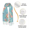 Men's Tank Tops Winter Tassel Scarf Vintage Roses Women Cashmere Scarves Neck Head Warm Pashmina Lady Shawl Wrap Bandana