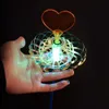 LED Rave Toy 1PCS Rainbow Magic Stick Wand LED Bubble Flower Colorful Light Light Wirllight Children Luminous 231207