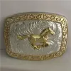1 datorer Golden Horse Western Cowboy Belt Buckle For Men Hebillas Cinturon Jeans Belt Head Fit 4cm Wide Belt288T