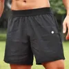 Lulus Männer Yoga Sport Shorts Outdoor Fitness Schnell Trocknend Lululemens Einfarbig Casual Running Quarter Pant 568