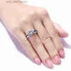 サイドストーンszjinao 925スターリングシルバー2CT/3CT/5CTラウンドモイサナイトリング女性ダイヤモンドDカラーエンゲージメントウェディングジュエリー女性YQ231209