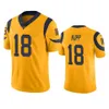 Los Angelesramsmen #16 Jared Goff 30 Todd Gurley II 99 Aaron Donald 18 Cooper Kupp Custom Women Youth Color Rush Jersey