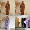 Ubranie etniczne Eid muzułmanin Dubai Abaya Women Long Khimar One Piece Batwing Nida Modlitwa Hiżab Dress Jilbab Kaftan Islamska szata Dresse Dhxdr