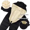 Rompertjes LZH Baby Snowsuit Baby geboren Kleding Kinderen Winter Jumpsuit Voor Jongens Meisjes Romper Overalls Kinderen Kerst Kostuum 231208