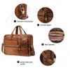 Briefcases JOYIR Genuine Leather Mens Briefcase Laptop Casual Business Tote Bags Shoulder Crossbody Bag Men's Handbags Large Travel 231208