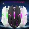 Souris 1 ~ 10 pièces kebidu S1 souris de jeu 7 couleurs LED rétro-éclairage ergonomie USB filaire Gamer souris flanc câble souris optique souris de jeu 231208