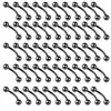 Other Fashion Accessories 100PCSLot Stainless Steel Earring Helix Nose Eyebrow Lip Labret Rings Tragus Tongue Barbell Navel Belly Piercings Body Jewelry 231208