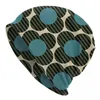 Berretti blu blocchi floreali berretti tasselli uomini uomini donne unisex cappello da maglia inverno all'aperto per adulti orla kiely cappelli cofano